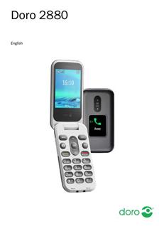 Doro 2880 manual. Smartphone Instructions.